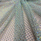 Diamond Fishnet 4-Way Stretch Fabric