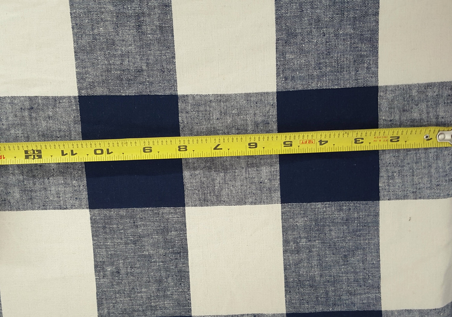 Linen Cotton Buffalo Check Yarn Dye