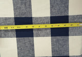 Linen Cotton Buffalo Check Yarn Dye