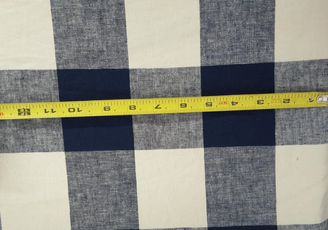 Linen Cotton Buffalo Check Yarn Dye