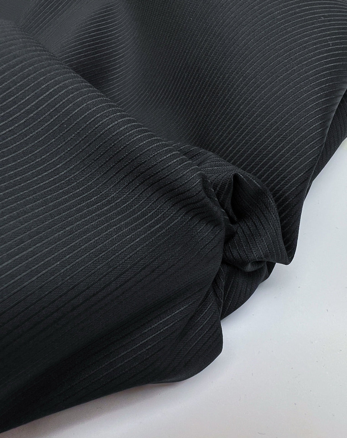 Wool Jacquard Fabric Blue Black