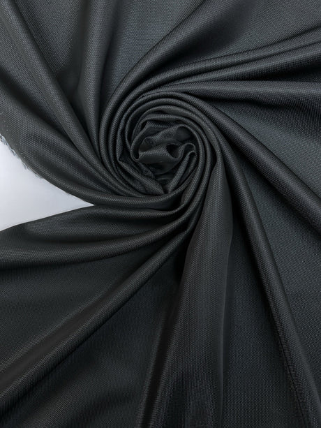 Wool Blend Jacquard Gray Black Fabric