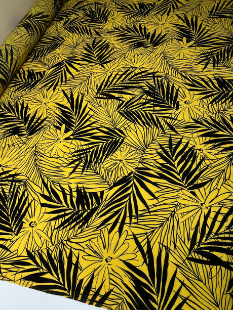 Wool Floral Print Yellow