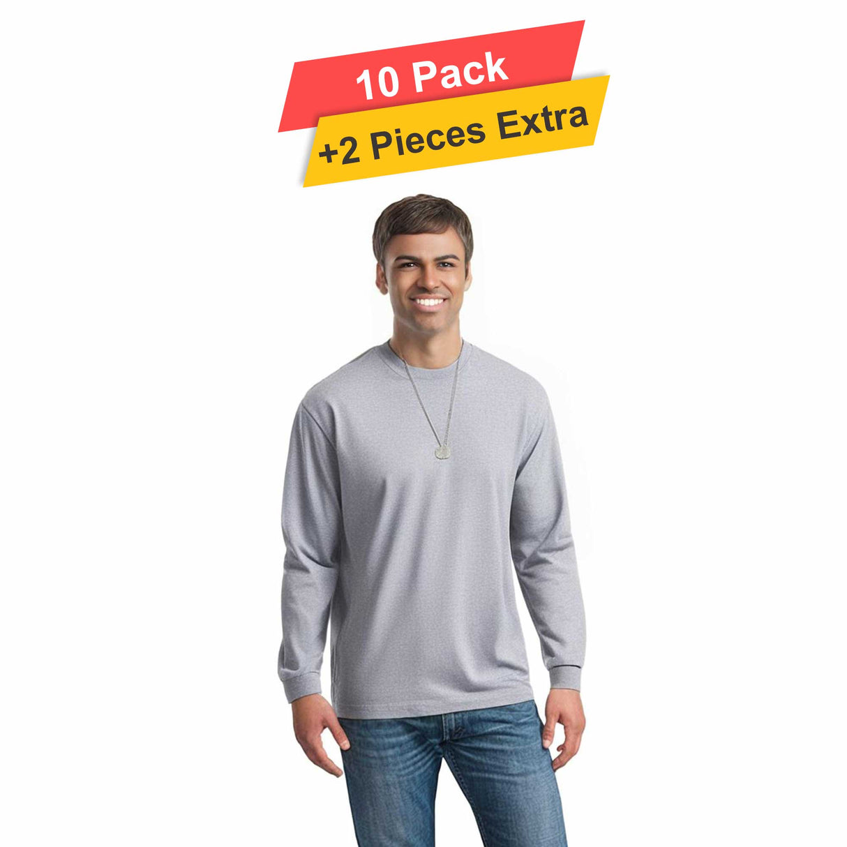 Polymesh Crew Neck - 10 Pack - 5 Oz./yd²  - 100% Polyester (Cotton Feel)