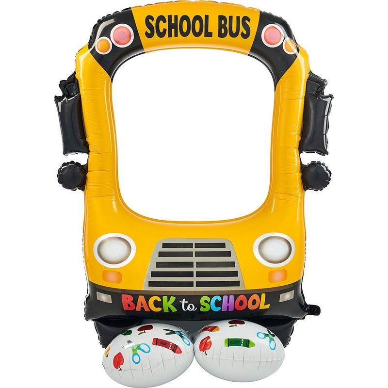 Foil Balloon Selfie School Bus AirLoonz