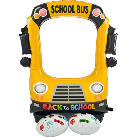 Foil Balloon Selfie School Bus AirLoonz