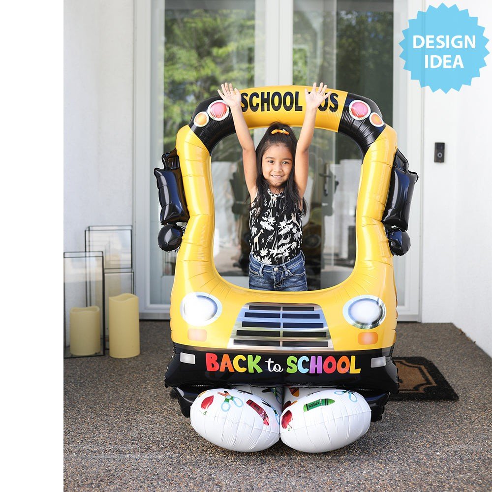 Foil Balloon Selfie School Bus AirLoonz