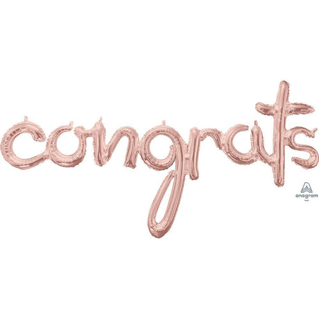 Foil Balloon Congrats Rose Gold