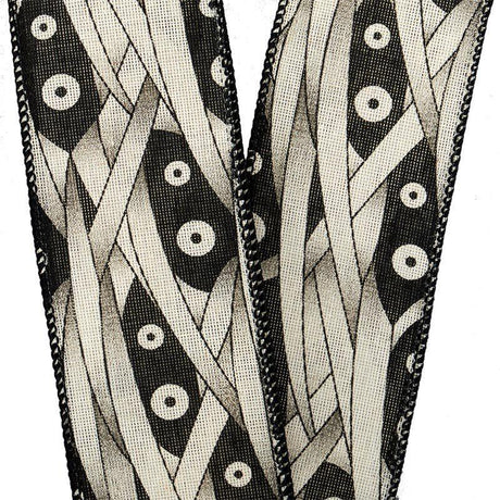 Monster Eyes Wired Ribbon 2 1/2 ''x10 yd 1 / ROLL