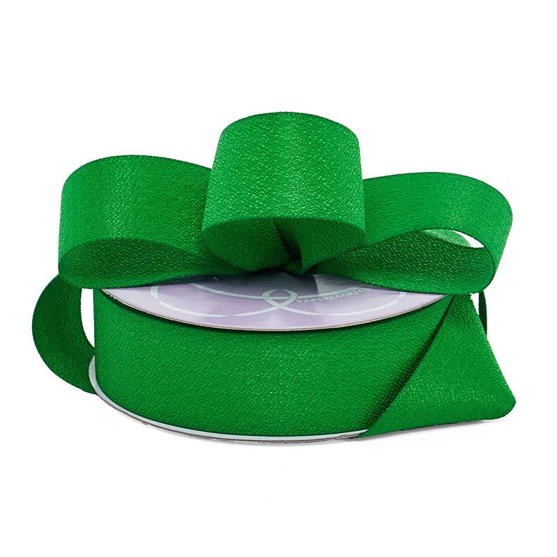 Elegancy Fabric Ribbon 1 1/2 '' X 25 yd Emerald Color 1 / roll