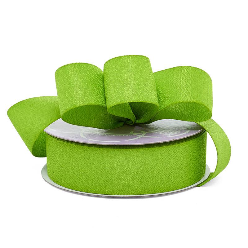 Elegancy Fabric Ribbon 1 1/2 '' X 25 yd Apple Green Color 1 / roll
