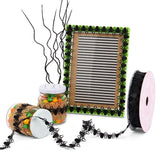 Laser Cut Black Spider Ribbon 7/8'' x 25 yd - 1 / ROLL