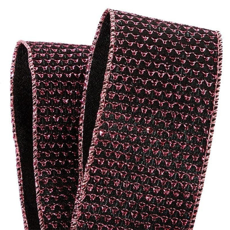 Amethyst Delight Wired Fabric Ribbon 2 1/2 '' X 10 yd - 1 / ROLL