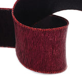 Patrician Metallic Wired Ribbon Burgundy Color 1 / ROLL