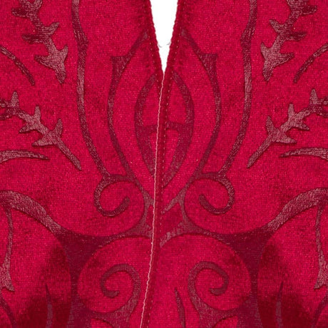 Embossed Velvet Wide Wired Ribbon 4 '' X 10 yd - 1 / ROLL