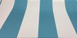P Kaufmann Blue And White Stripes Soil And Stain Repellent Fabric - Blue And White Horizontal Stripes, 18" Repeat (1 Yard)