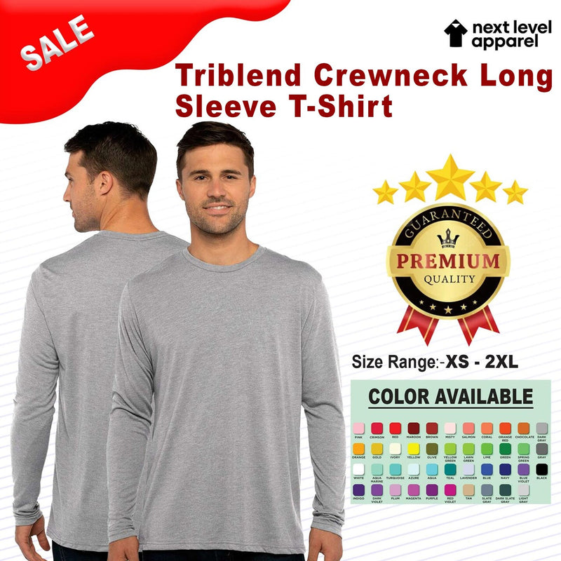 Next Level® Malibu Crewneck Long Sleeve Sweatshirt
