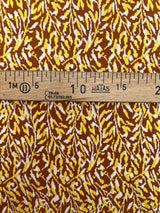 Polyamide Elastane Knit Abstract White Yellow Brown