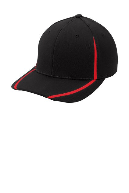 Sport-Tek® Flexfit® Performance Colorblock Cap Structured Mid Profile Moisture Wicking Stretch Fit