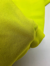 Cotton Knit Fabric Yellow Green Stretch