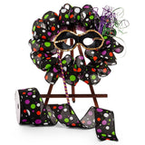 Mardi Gras Dots Wired Ribbon 2 1/2 '' X 10 yd - 1 / ROLL