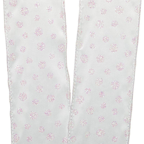 Iridescent Dots On Wired Ribbon 2 1/2 '' X 10 yd - 1 / ROLL