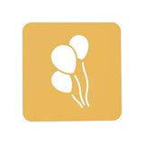 Silikomart PALLONCINO Silicone Balloon Stencil, Set of 2