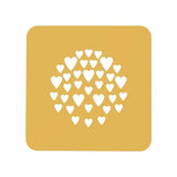 Silikomart COURE Silicone Heart Stencil, Set of 2