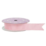 Baby Scalloped Edge Grosgrain Ribbon 1 5/8 '' x 25 yd Pink Color 1 / ROLL