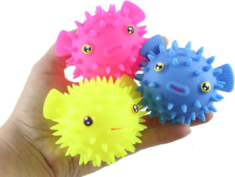 Pez Pom Pom Esponjoso Pequeño y lindo con colores vibrantes