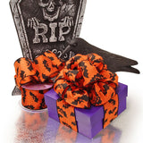 Orange Bats Halloween Satin Wired Ribbon 2 1/2'' x 10 yd - 1 / ROLL