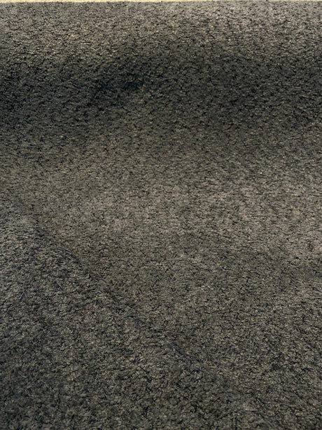 Robert Allen Boucle Charcoal Polyester Fabric - Charcoal With Black Background, 54"-56" Width (1 Yard)