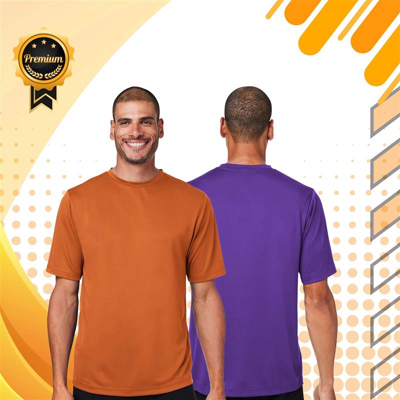 Team 365® Mens Zone Performance Mesh T Shirt Moisture Wicking UPF Protection