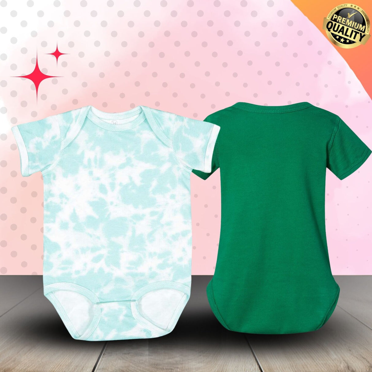 RADYAN® Infant Fine Jersey Bodysuit Soft Cotton Baby One-Piece with Snap Closure