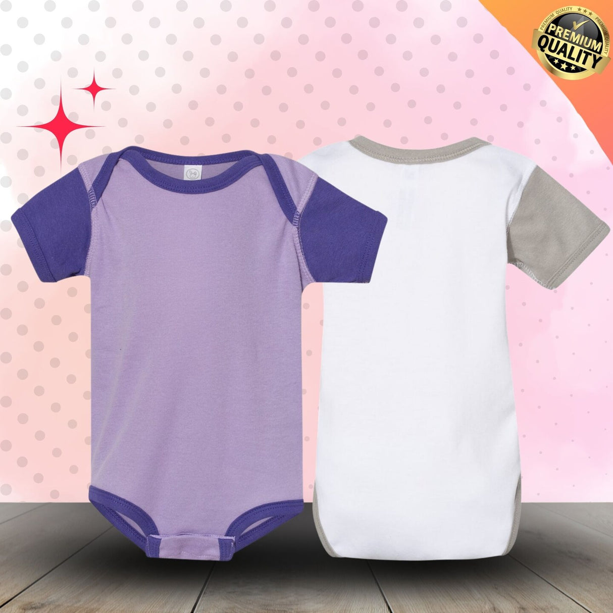 RADYAN® Infant Baby Rib Bodysuit Soft Cotton One Piece for Comfort and Durability