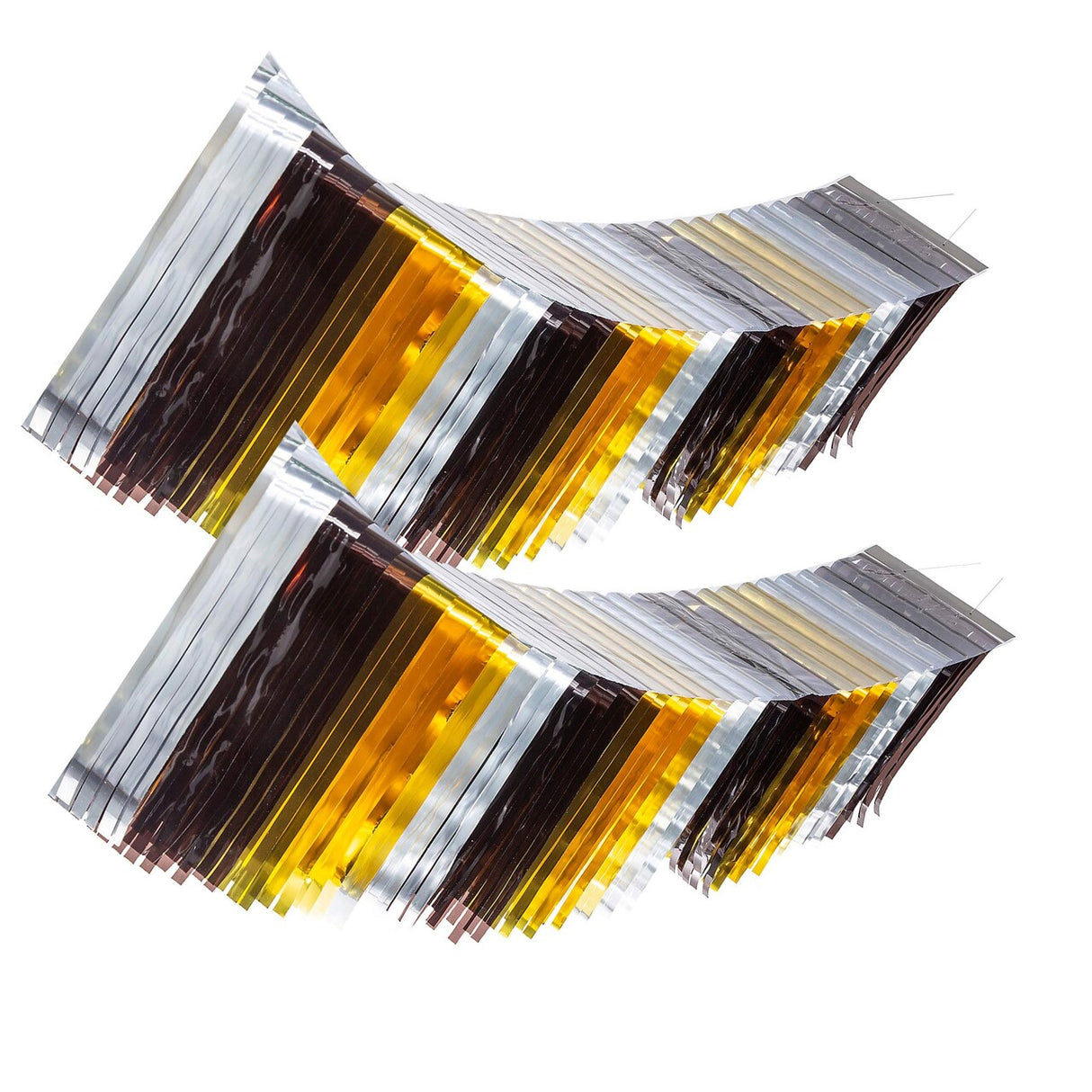 12 Ft. Metallic Black, Silver and Gold Foil Ceiling Decoration