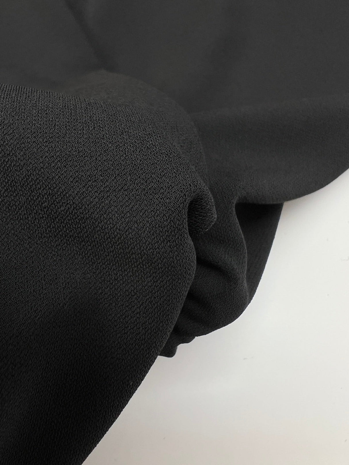Cotton Stretch Knit Fabric Black