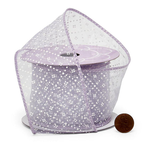 Diamond Dots Organza Wired Ribbon X -