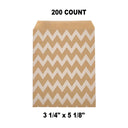 Compact White Paper Merchandise Bags 3 1/4" x 5 1/8"