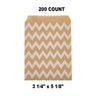 Compact White Paper Merchandise Bags 3 1/4" x 5 1/8"