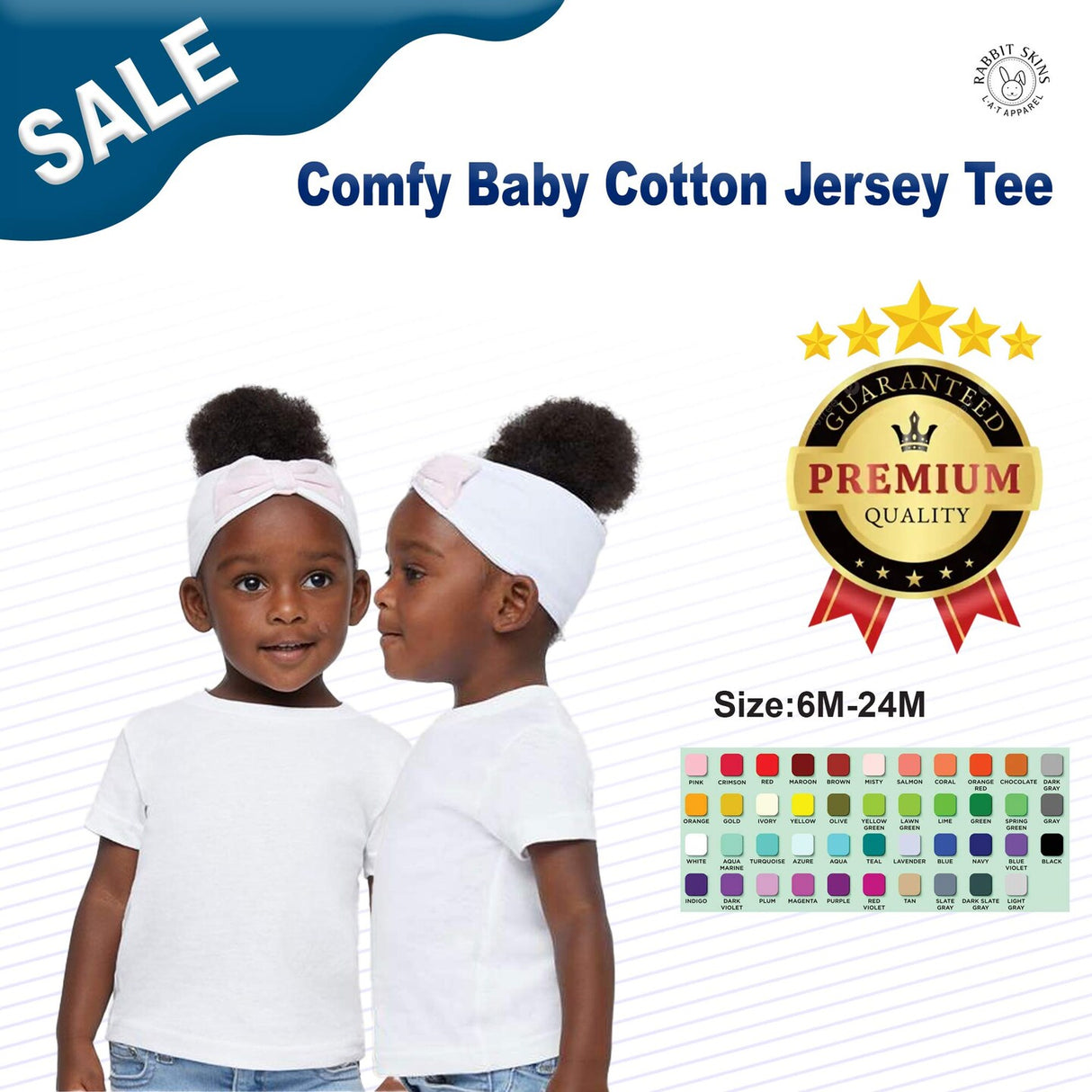 RADYAN® Comfy Baby Cotton Jersey Tee - 3401