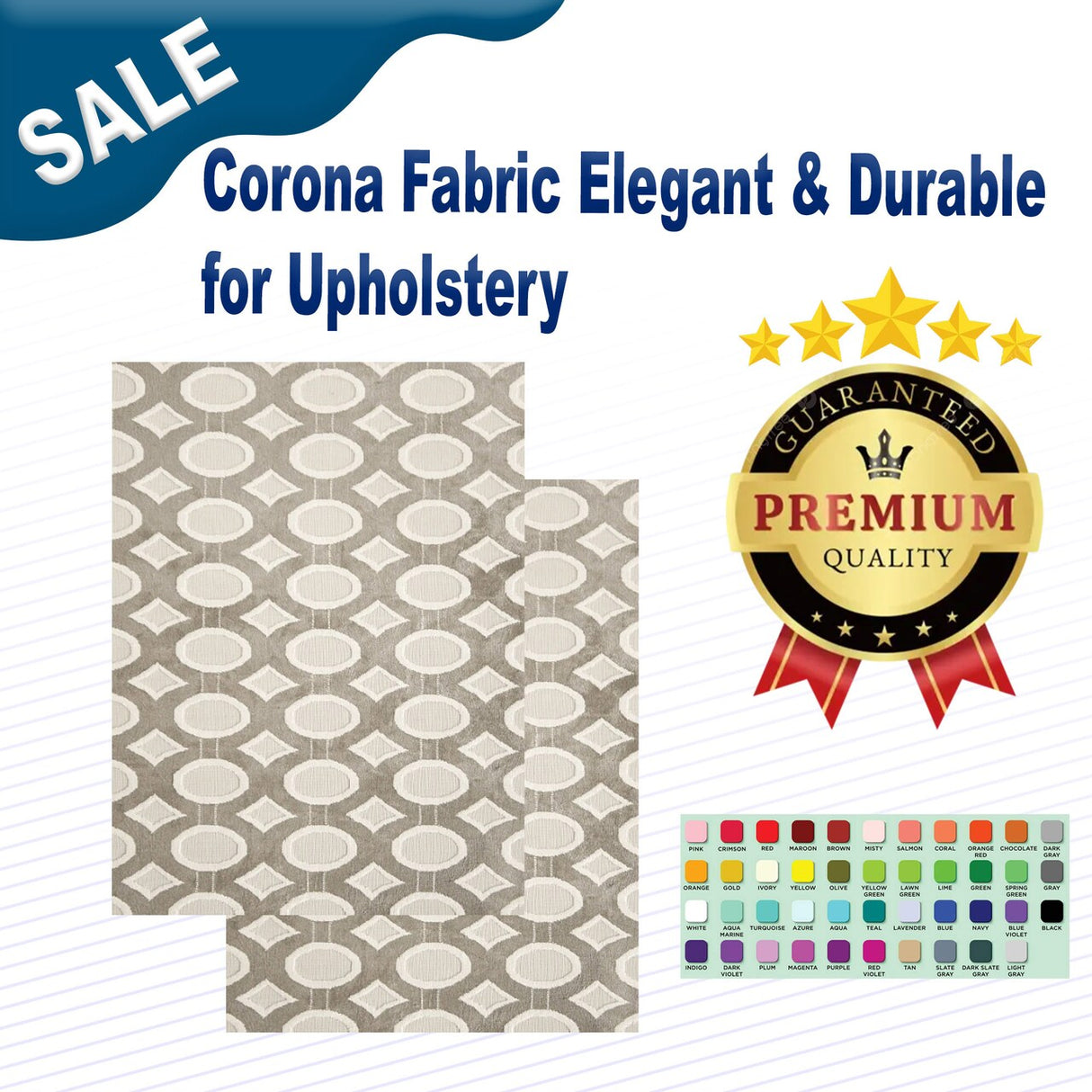 Corona Fabric Elegant & Durable for Upholstery