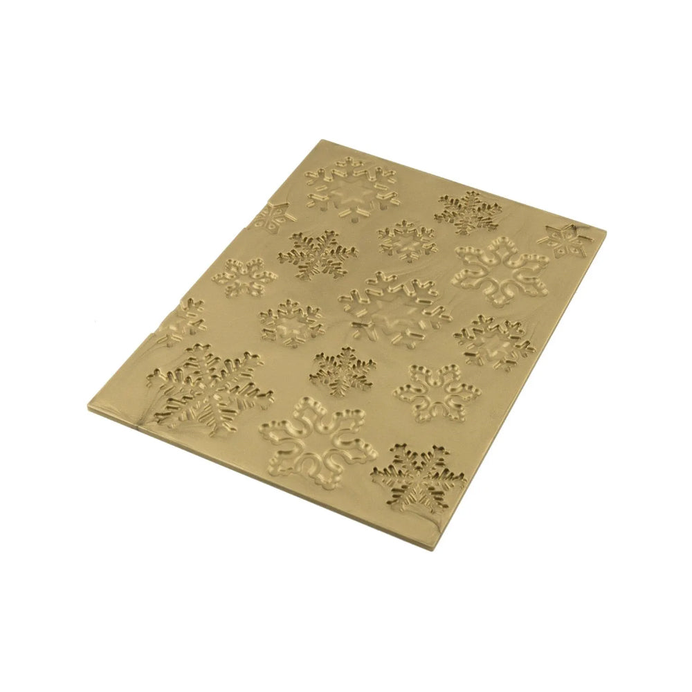 Silikomart FROZEN BUCHE Snowflakes Log Mat, 9.8" x 7.3"