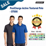 Sport-Tek® PosiCharge Active Textured Collared Short Sleeve Polo