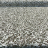 Octavia Mushroom Geometric Boucle Upholstery Fabric - Mushroom Taupe Geometric, 56" Width (1 Yard)