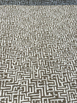 Octavia Mushroom Geometric Boucle Upholstery Fabric - Mushroom Taupe Geometric, 56" Width (1 Yard)