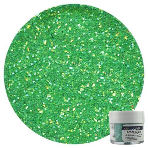 Green Rainbow Techno Glitter - 5 Grams