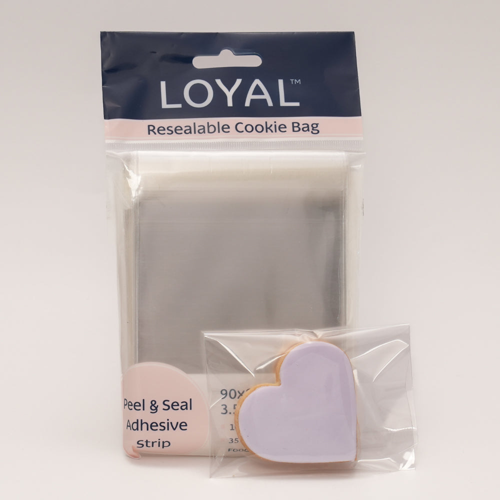 Loyal Bakeware Resealable Cookie Bags, 3.5" x 5" - Pack of 100