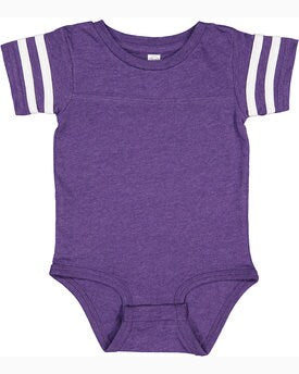 Rabbit Skins® Infant Football Classic Crew Neck Short Sleeve Bodysuit
