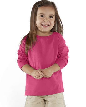Rabbit Skins® Toddler Crew Neck Long-Sleeve Fine Jersey T-Shirt - 3302